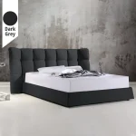 Υφασμάτινο Κρεβάτι Ύπνου Calm Dark Grey ypnos.gr