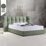 Υφασμάτινο Κρεβάτι Ύπνου Calm Light Olive ypnos.gr