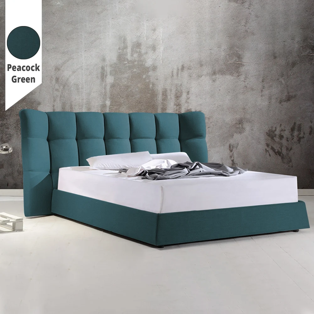 Υφασμάτινο Κρεβάτι Ύπνου Calm Peacock Green ypnos.gr