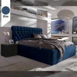 Υφασμάτινο Κρεβάτι Ύπνου Diamond Blue ypnos.gr