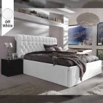 Υφασμάτινο Κρεβάτι Ύπνου Diamond White ypnos.gr