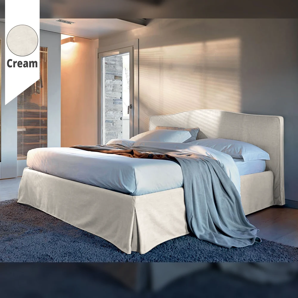 Υφασμάτινο Κρεβάτι Ύπνου Dress Cream ypnos.gr