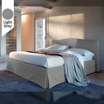 Υφασμάτινο Κρεβάτι Ύπνου Dress Light Grey ypnos.gr