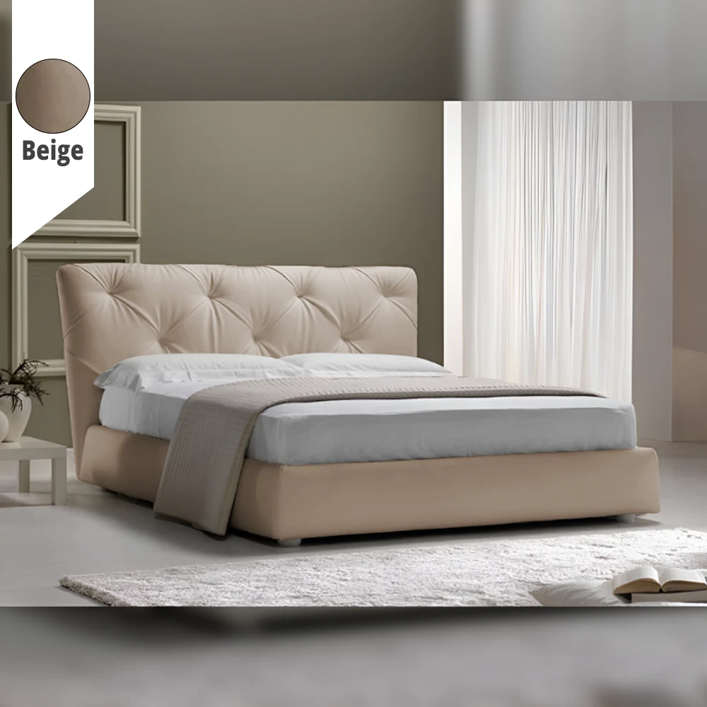 Υφασμάτινο Κρεβάτι Ύπνου Dress Beige ypnos.gr