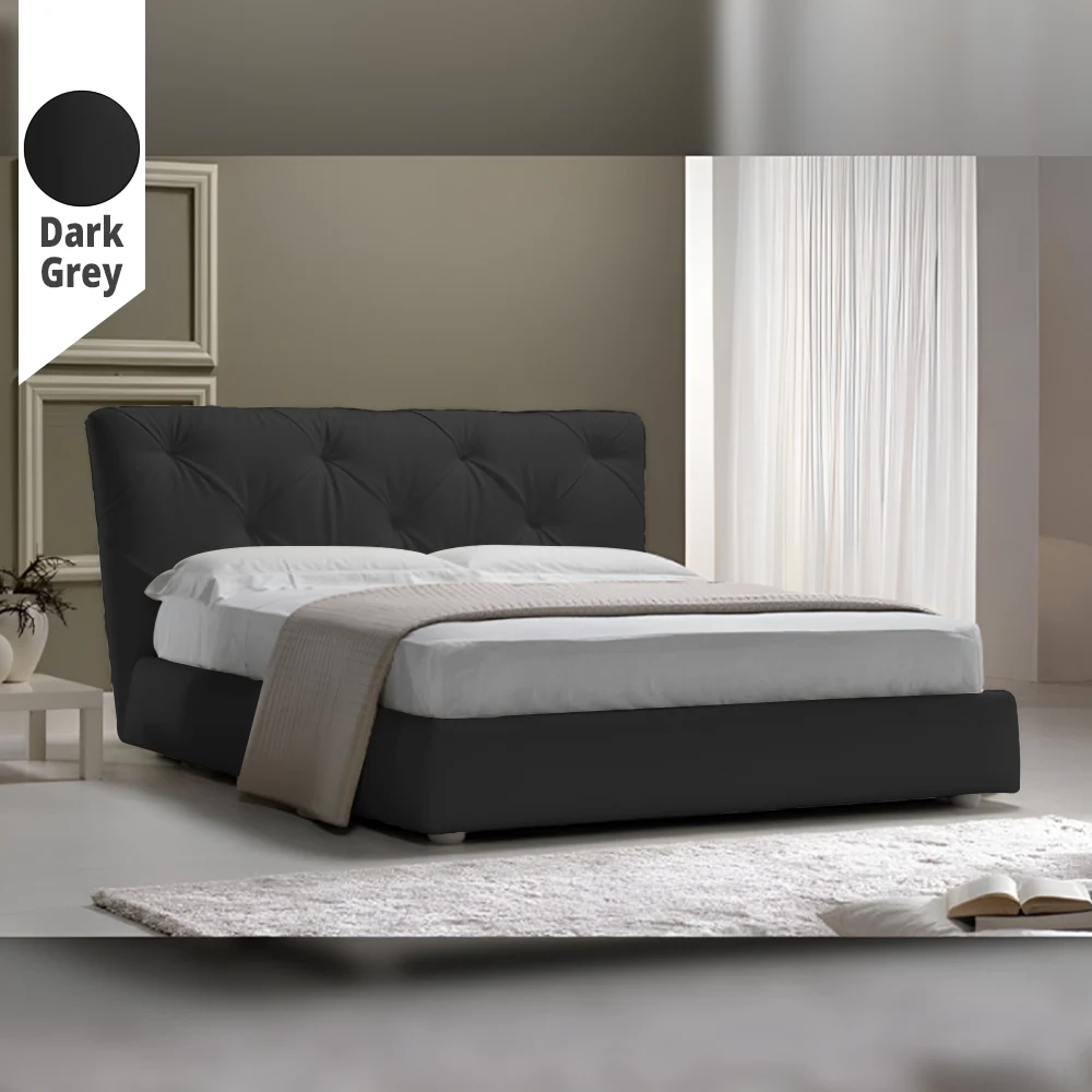 Υφασμάτινο Κρεβάτι Ύπνου Dress Dark Grey ypnos.gr