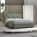 Υφασμάτινο Κρεβάτι Ύπνου Dress Light Olive ypnos.gr