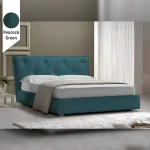 Υφασμάτινο Κρεβάτι Ύπνου Dress Peacock Green ypnos.gr