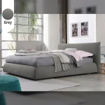 Υφασμάτινο Κρεβάτι Ύπνου Gea Grey ypnos.gr