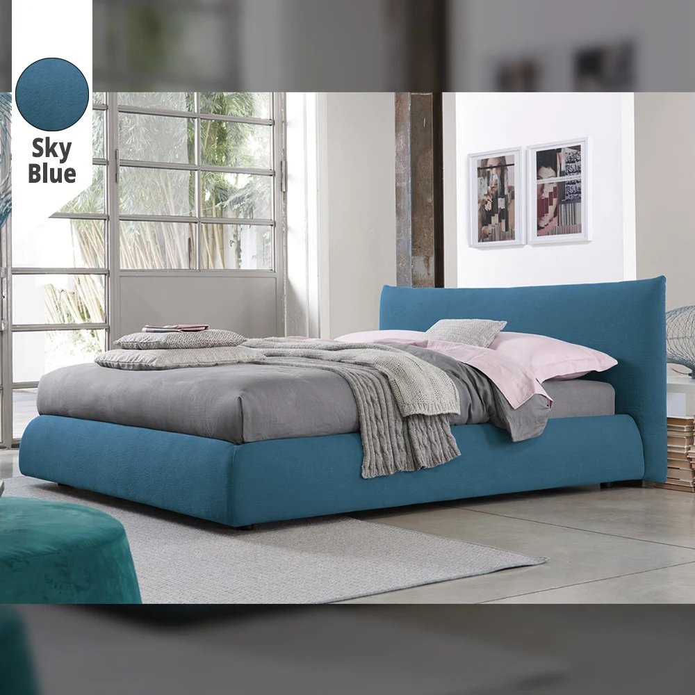 Υφασμάτινο Κρεβάτι Ύπνου Gea Sky Blue ypnos.gr