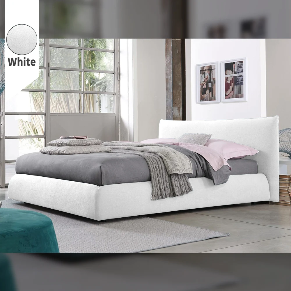 Υφασμάτινο Κρεβάτι Ύπνου Gea White ypnos.gr