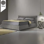 Υφασμάτινο Κρεβάτι Ύπνου Theros Grey ypnos.gr