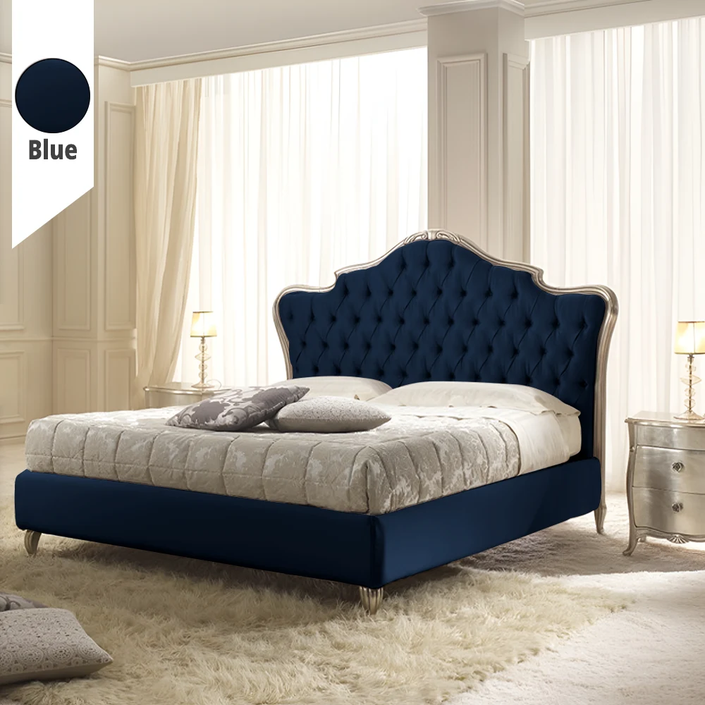 Υφασμάτινο Κρεβάτι Ύπνου Crown Blue ypnos.gr