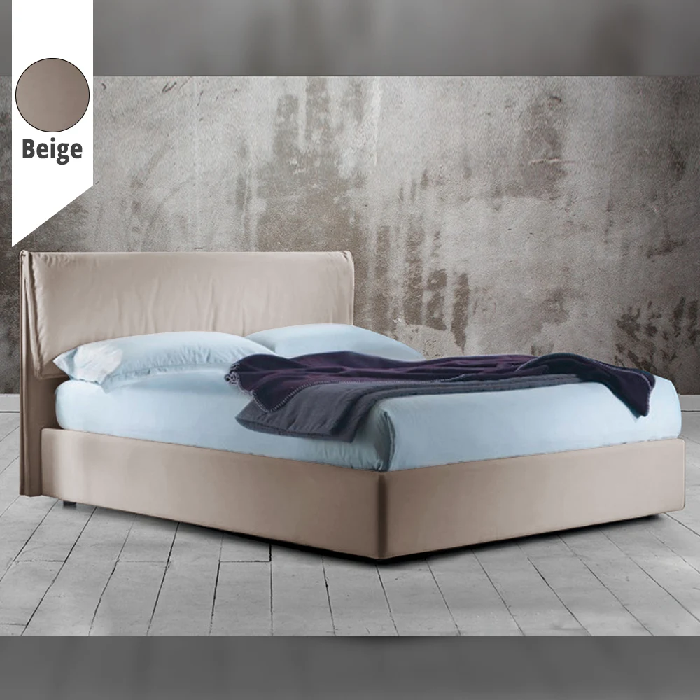 Υφασμάτινο Κρεβάτι Ύπνου Ivony Beige ypnos.gr