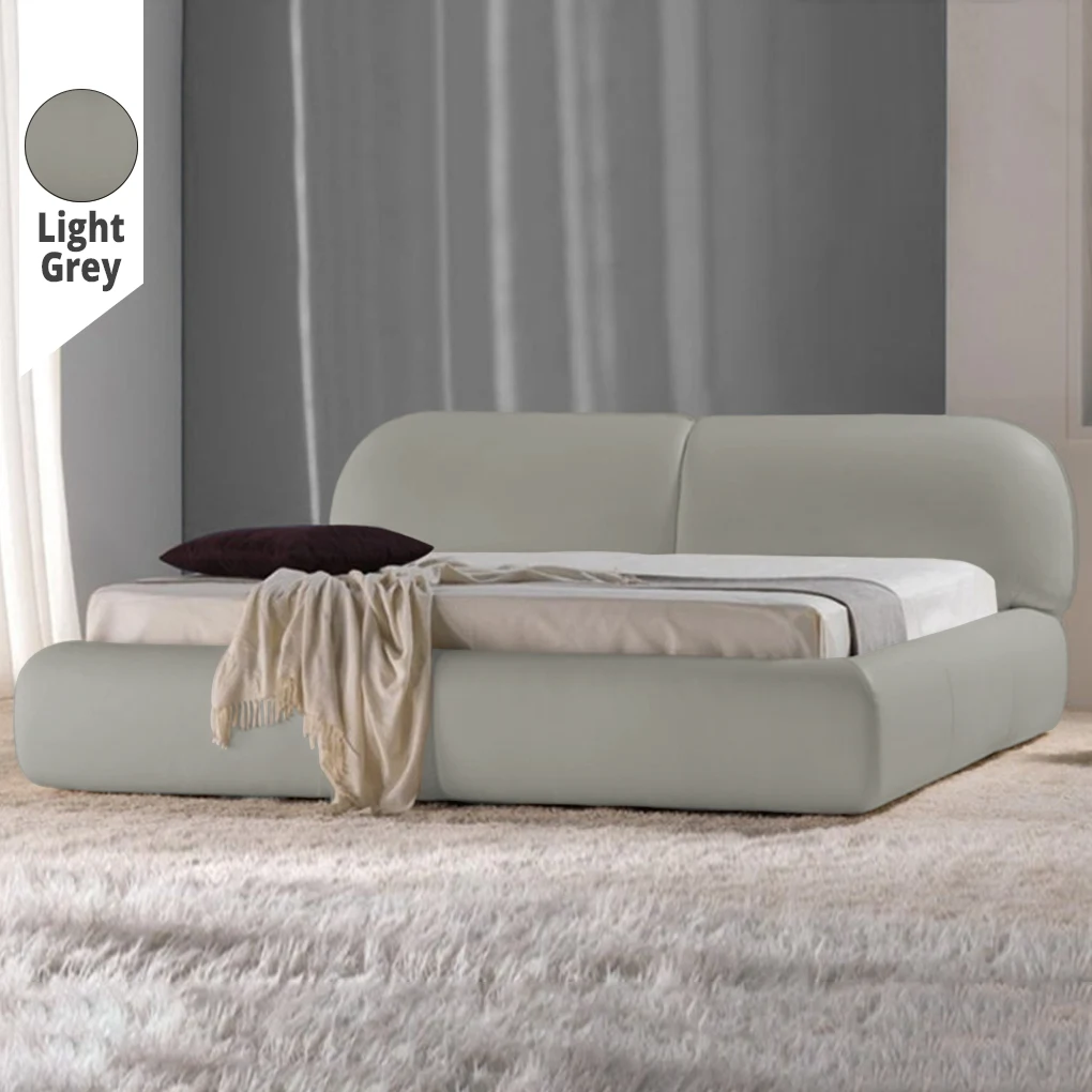 Υφασμάτινο Κρεβάτι Ύπνου Plain Light Grey ypnos.gr