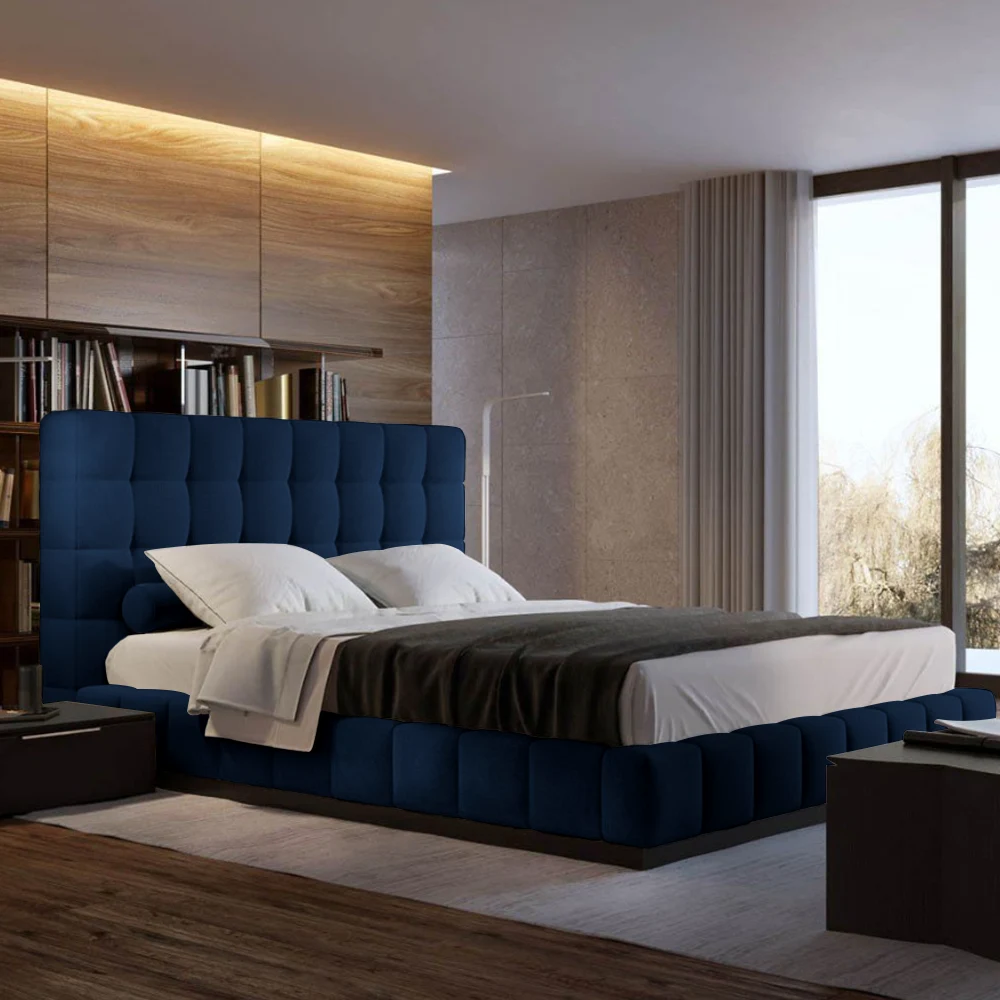Υφασμάτινο Κρεβάτι Ύπνου Rubik Blue ypnos.gr MAIN
