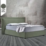 Υφασμάτινο Κρεβάτι Ύπνου Uranus Light Olive ypnos.gr