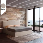 Υφασμάτινο Κρεβάτι Ύπνου Venetia Beige ypnos.gr