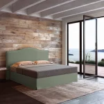 Υφασμάτινο Κρεβάτι Ύπνου Venetia Light Olive ypnos.gr